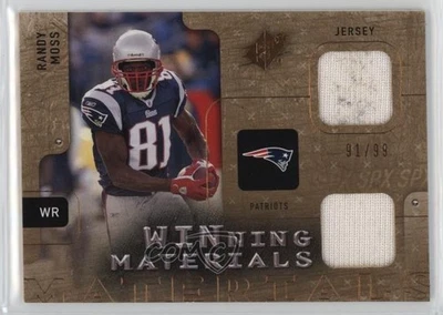 2009 SPx Winning Materials Dual /99 Randy Moss #W-RM HOF - Image 1 of 2