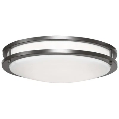 Access Lighting 20502LEDD/ACR Solero II 17"W LED Flush Mount Drum - Bronze - Image 1 of 3