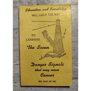 Cuaderno de colección Las siete señales de peligro que pueden significar cáncer Fargo ND - Imagen 1 de 9