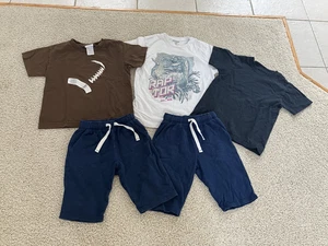 lots of 5 boys foorball, Dino T-shirts and shorts size 8 , Carter's, Prospirit - Picture 1 of 4