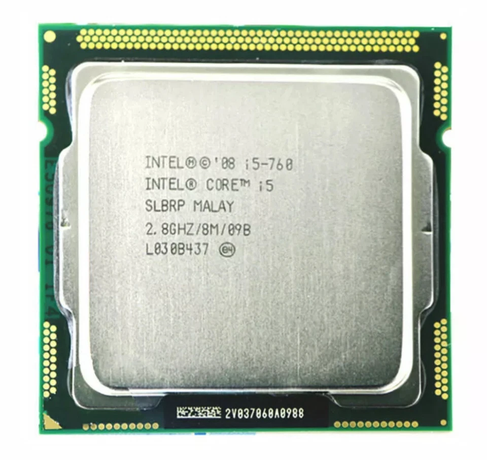 Intel Core i5-760 CPU Quad-Core 2.80GHz / 8MB LGA1156 SLBRP Processor (n2b1) - Image 1 of 1