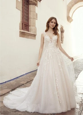 Vestido de novia Allure usado/alterado/no limpiado talla 18, rubor, bullicioso Foto 1 de 4
