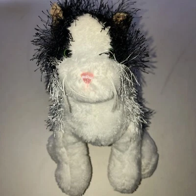 GANZ Webkinz Cat Fuzzy Back & White Plush NO CODE NOR TOUCHÉ TAG 9” little kitty - Image 1 of 4