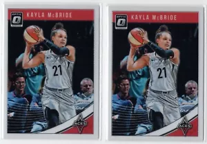 2x 2019 Panini Donruss WNBA Kayla McBride OPTIC PARALLEL #29 - Picture 1 of 1