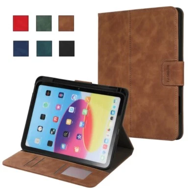 Flip Case Cover With Pencil Holder For iPad 5th 6th 7th 8th 9th 10th Generation - Image 1 of 4