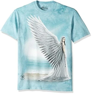 Camiseta Spirit Guide Fairy Angel Blue Heaven Wings Montaña Fantasía Algodón S-3X - Imagen 1 de 8