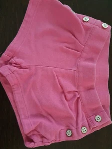 Janie and Jack Girls' Pink Shorts sz 2 cream buttons  - Picture 1 of 4