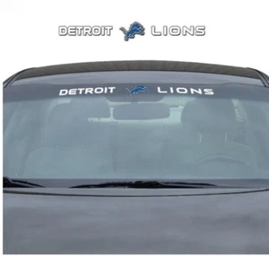 New NFL Detroit Lions Car Truck SUV Windshield Window Vinyl Decal Sticker - Picture 1 of 1