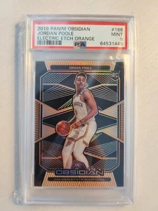 Jordan Poole RC 2019 Panini Obsidian Etch Orange #166 Limited 44/50 PSA 9 MINT  - Bild 1 von 2