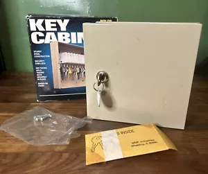 Vintage MMF Industries Key Locking Key Cabinet Holds 10 Keys Metal Strong Box - Picture 1 of 7