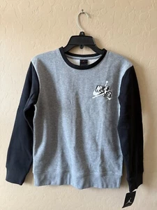 Jordan Big Kids' Boys JUMPMAN Sweatshirt (Carbon Heather) Size Large - Picture 1 of 3