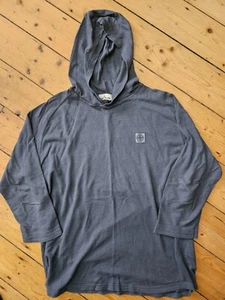 Rare Stone Island 3/4 sleeve hoodie in Blue XXL - Picture 1 of 4
