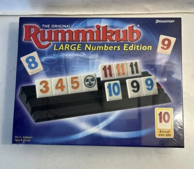 RUMMIKUB Rummy Tile Game Large Numbers Edition New In Sealed Box Pressman 2016 - Image 1 of 4