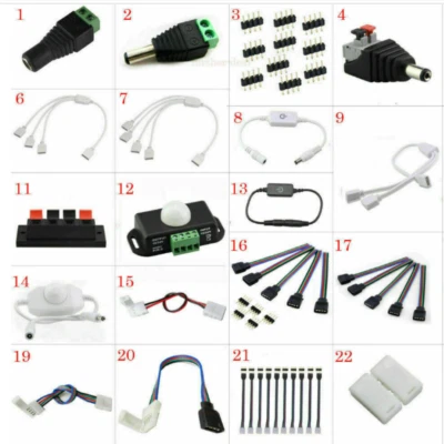 Светодиодная лента соединитель соединитель адаптер кабель зажим без пайки 3528 5050 5630 3014 RGB - Изображение 1 из 4