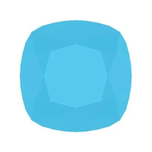 1 bis 3 ct Kissenschliff VVS1 simulierter blau türkis Dezember Geburtsstein - Bild 1 von 15