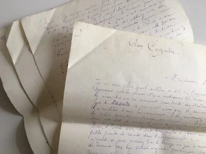 Manuscrito 1896 Guy Funda Nivernais 1523 Biografía Instrucciones - Imagen 1 de 4