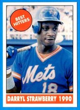 1990 The Shanks Collection: Best Hitters #35 DARRYL STRAWBERRY  (ex-mt)