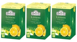 Paquete de 3 - Ahmad Lemon Vitality Tea 20ct - 60 bolsas de té en total - Imagen 1 de 3
