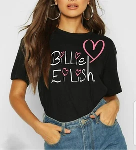 Billie Eilish T-Shirt I love Billie Eilish Inspired Tour Fashion UK Concert 2025 - Picture 1 of 1
