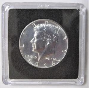 KENNEDY 1964-SILBER HALF DOLLAR-UNZIRKULIERT-KEIN MÜNZZEICHEN (WIRD ALS ZEHN LOT VERKAUFT) - Bild 1 von 2
