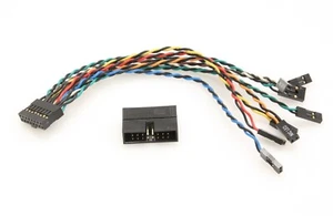 Supermicro 16 Pin CBL-084L Front Control Panel Split Adapter Cable CBL084L - Picture 1 of 5