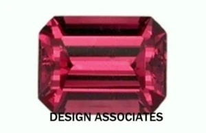 RHODOLITE GARNET 6 x 4 MM EMERALD CUT BEAUTIFUL COLOR - Picture 1 of 1