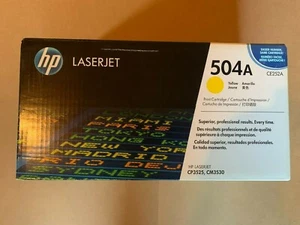 NUEVO cartucho de tóner amarillo HP CE252A (504A) Hewlett Packard - Imagen 1 de 2