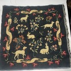 Vtg Old World weavers Medieval Pictorial Tapestry Cozy For Wall Art Pillow 20x19