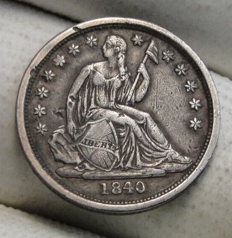 1840 O Seated Liberty Dime Cover