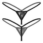 Women Sexy Shiny Low Rise Micro G-String Bikini Thong Panties Underwear Lingerie