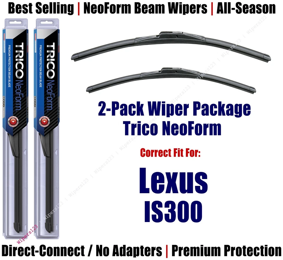 2-Pack Premium NeoForm Wipers fit 2016+ Lexus IS300 - 16240/180 - Image 1 of 1
