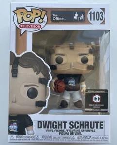 1103 Dwight Schrute Basketball FUNKO POP Television The Office With Protector - Picture 1 of 6