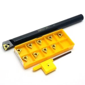 SNR 0013M11 Threading Turning Tool Holder + 10pcs 11IR A60 Threading inserts - Picture 1 of 7