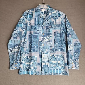 Vintage RJC Hawaiihemd mit Knöpfen Herren Made In Hawaii Schlaufenkragen leicht - Bild 1 von 13