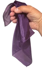 Deluxe 12” LILA MAGISCHE SEIDE 100 % Zaubertrick Requisite 11” Revers Tasche Taschentuch - Bild 1 von 13