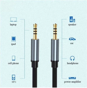 Cavo AUX 3,5 mm spina jack stereo per box TV PC smartphone - Foto 1 di 12