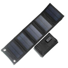 7.5W Solar Panel Foldable Portable USB Hiking Travel Phone Power Bank Charging