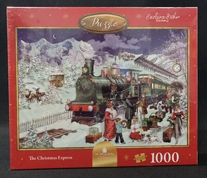 The Christmas Express 1000 Puzzle Jigsaw Barbara Behr Edition New Sealed - Picture 1 of 7