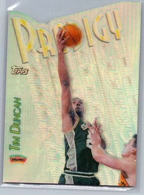 1999-00 Topps - Prodigy Die-Cut Refractor Tim Duncam #PR8 - HOF EX-NM *TARJETAS DE TEXTO* Foto 1 de 2