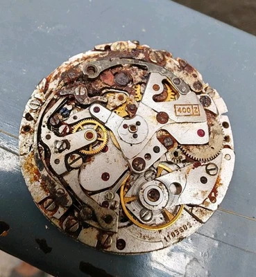 Zenith El Primero 400 Z MOVEMENT INCOMPLETE chronograph parts repair project - Image 1 of 4