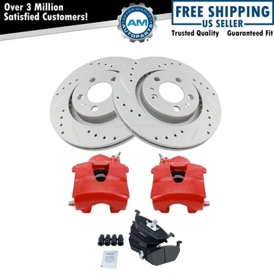 Front Brake Pad & Rotor Kit Fits 98-10 Volkswagen Beetle 00-06 Golf 99-05 Jetta - Image 1 of 4