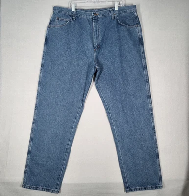 Rustler Jeans Men's 42x32 Blue Classic Relaxed Fit Denim Comfort - Image 1 of 4