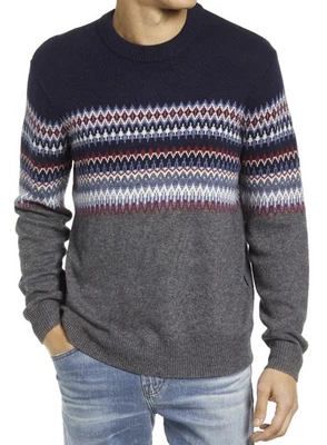 Vineyard Vines Mens Fair Isle Crewneck Sweater Small Deep Bay - NWT $138 - Image 1 of 4