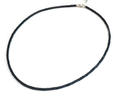 Collar DAVID YURMAN Para Hombre Hex Cuadrado 4mm Cuentas Negro Ónix 26" NUEVO Auténtico Foto 1 de 4