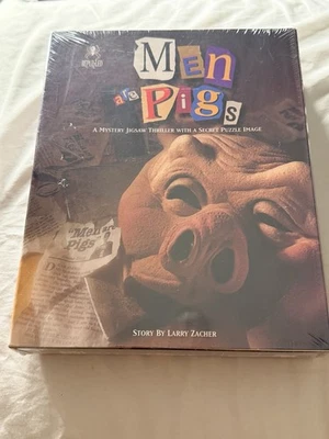 MEN ARE PIGS (1995 Bepuzzled) -- 1000 Piece Mystery Jigsaw Puzzle -- SEALED - Image 1 of 2