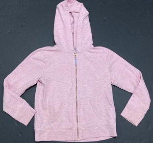 Girl's Crewcuts Light Pink Hoodie Full Zip Sweatshirt Size 8-9 EUC - Picture 1 of 3
