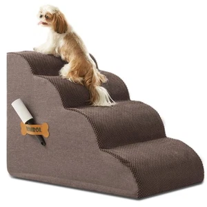 Dog Stairs, Dog Steps Ramp for High Bed and Couch, Dog Ramp with Durable Non-... - Picture 1 of 5