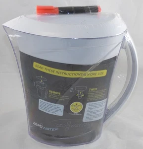 New Sealed ZeroWater 10-Cup Water Filter Pitcher w/ Filter & TDS Meter - Picture 1 of 5