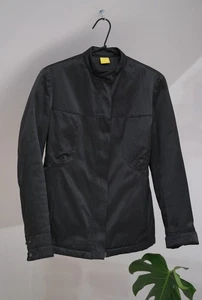 Mandarina Duck Vintage Women's Black Cotton Full Zip Jacket Sz 40 Made in Italy - Picture 1 of 17