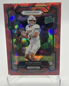 2024 Panini Prizm Draft Picks: Quinn Ewers Red Cracked Ice Prizm #191 (RC) - Picture 1 of 2